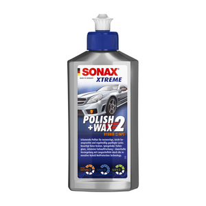 500ml Flasche des SONAX XTREME Polish+Wax 2, ideal zur Politur und Versiegelung von gebrauchten und leicht verwitterten Lacken.