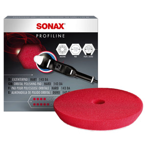 SONAX ExzenterPad hard 143mm, ideal für die Entfernung von Kratzern und auf Lackoberflächen.