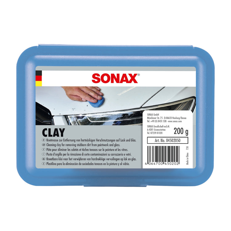 Die Koch-Chemie Reinigungsknete Blau, ideal zur Entfernung von Baumharz, Insektenresten und Flugrost auf glatten Oberflächen. 200g