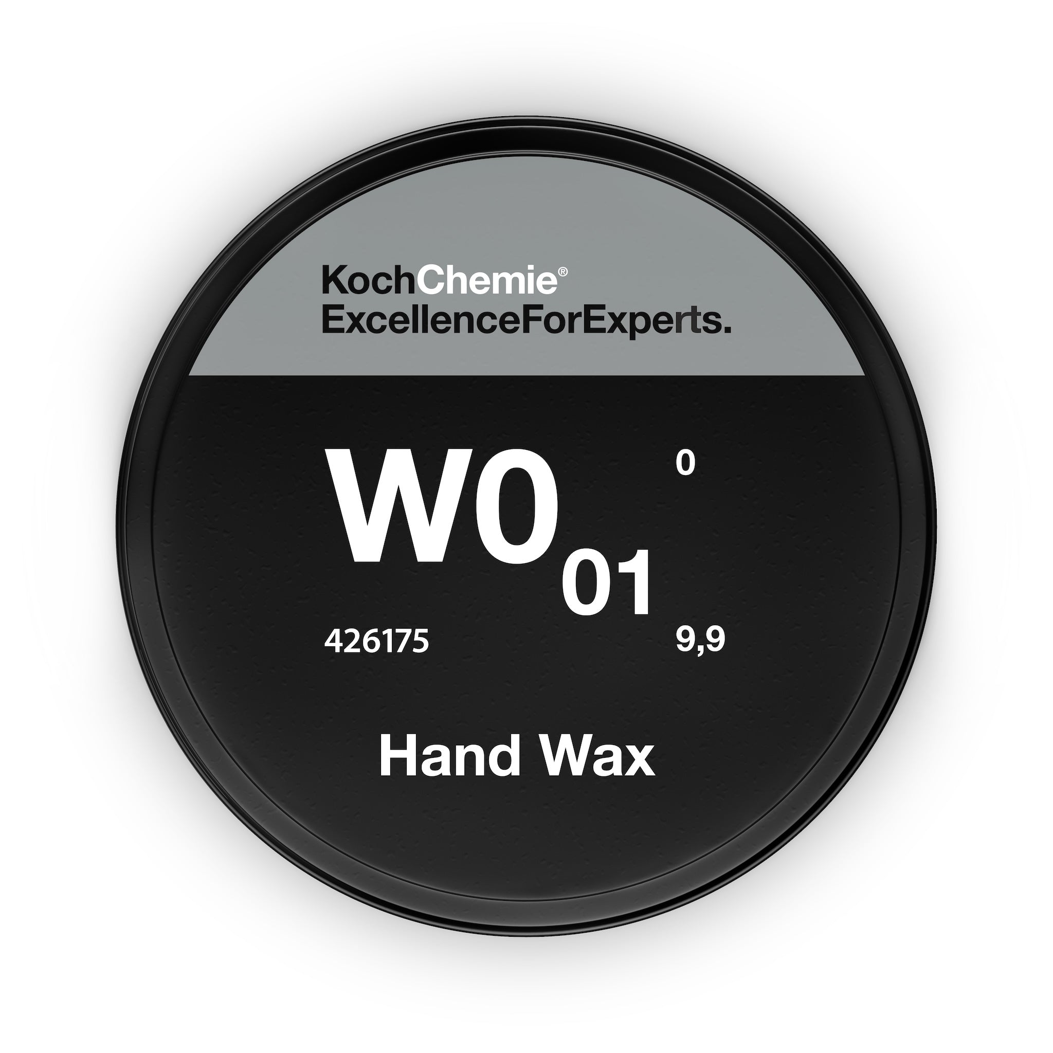 0,175L Flasche des Koch-Chemie Hand Wax W0.01, ideal für eine hydrophobe und hochglänzende Lackoberfläche mit langanhaltendem Schutz.