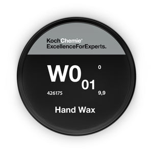 0,175L Flasche des Koch-Chemie Hand Wax W0.01, ideal für eine hydrophobe und hochglänzende Lackoberfläche mit langanhaltendem Schutz.