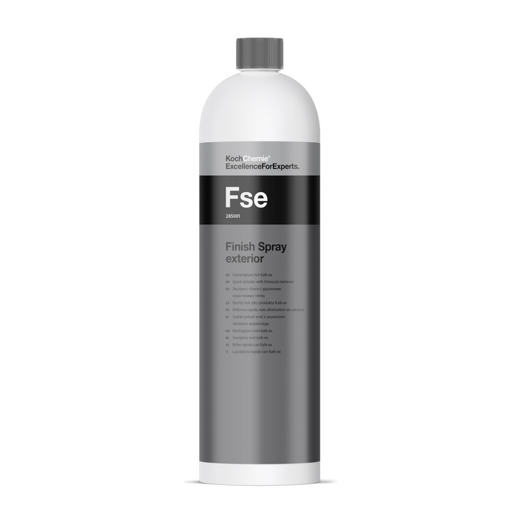 1L Flasche des Koch-Chemie Finish Spray Exterior, ideal zur schnellen und brillanten Pflege von Lack-, Glas- und Kunststoffoberflächen