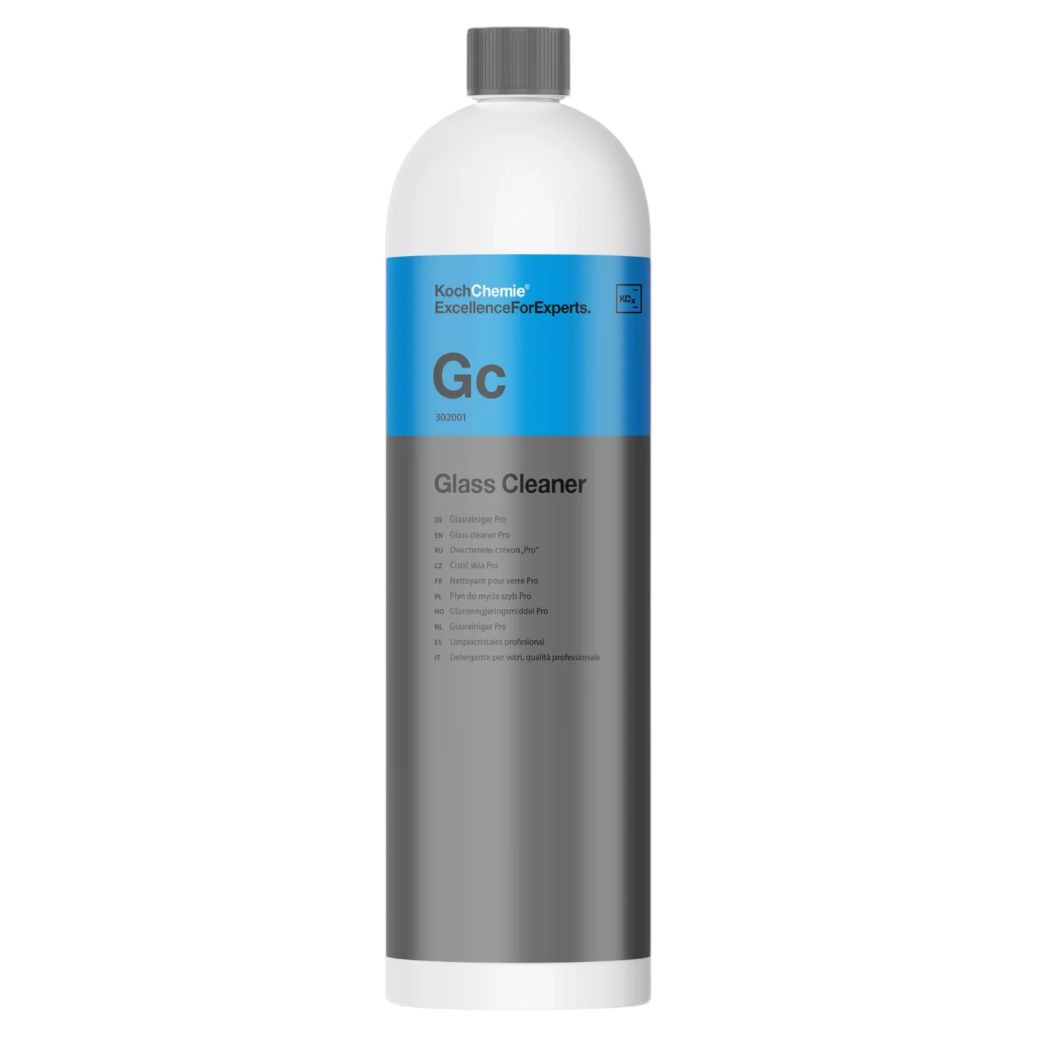 1L Flasche des gebrauchsfertigen Koch-Chemie Glass Cleaner, ideal für streifenfreie Reinigung glatter Oberflächen.
