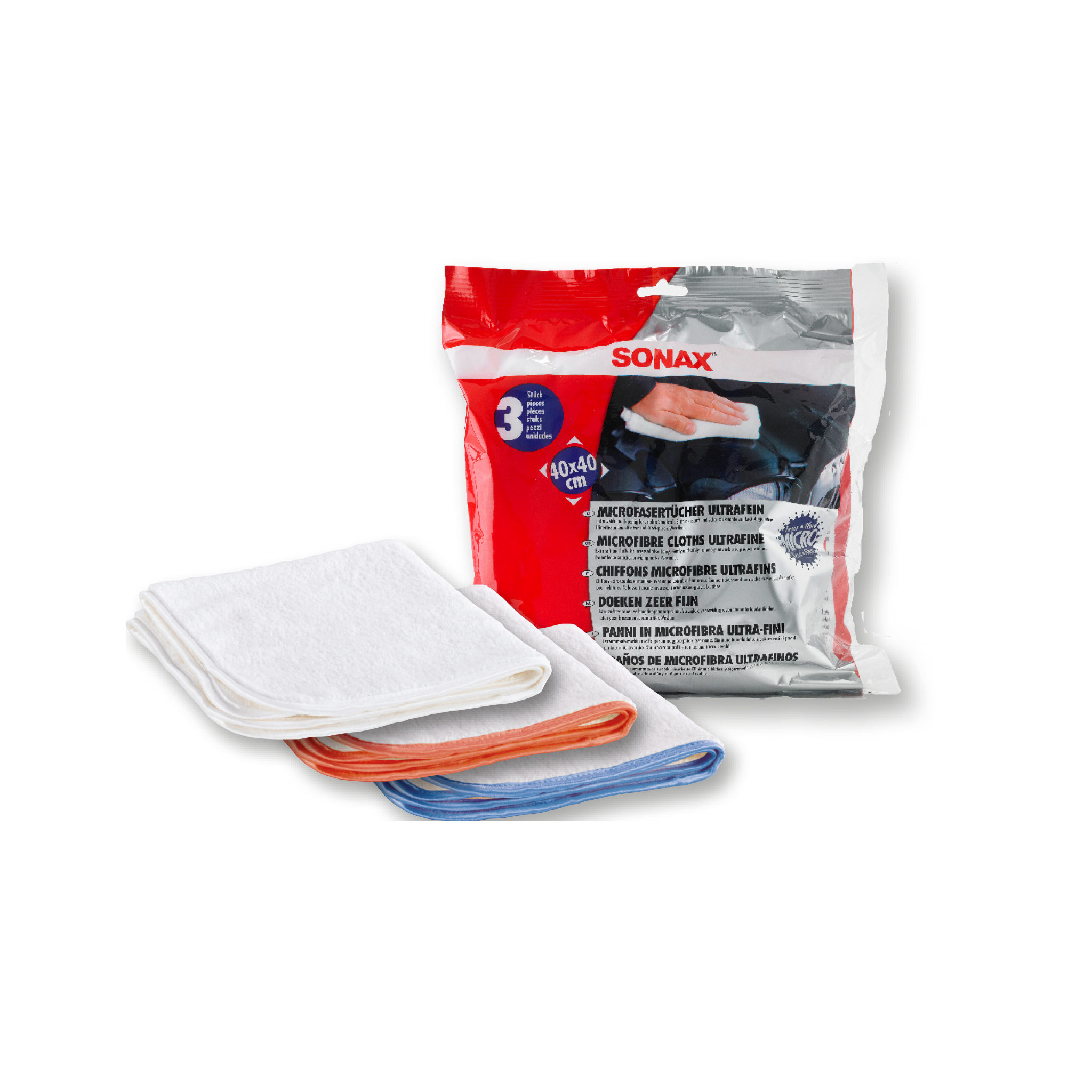 Sonax MicrofaserTuch Soft Touch (3 Stück)