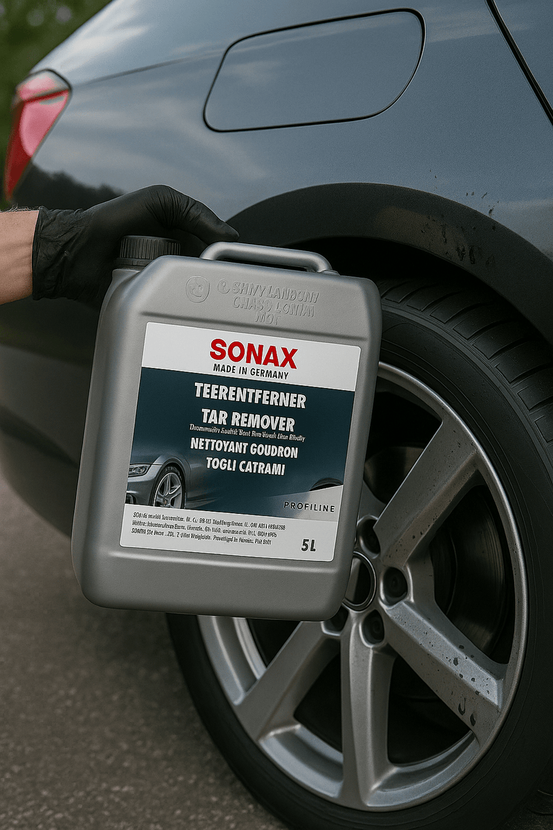 SONAX Profiline Tar Remover im 5-Liter-Kunststoffkanister, professionelle Reinigungslösung zur Entfernung von Teer, Harz und hartnäckigen Verschmutzungen am Fahrzeuglack.