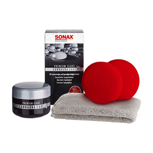 Sonax Premium Class CarnaubaCare – Hochwertiges Autowachs-Set mit Carnaubawachs für maximalen Lackschutz und Glanz.