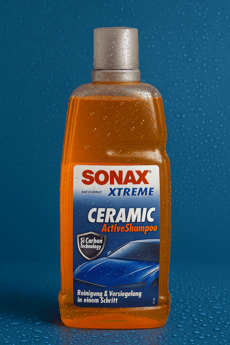 Sonax XTREME Ceramic ActiveShampoo, orangefarbene 500-ml-Flasche, Pflegeshampoo mit Versiegelungseffekt für Keramikversiegelungen
