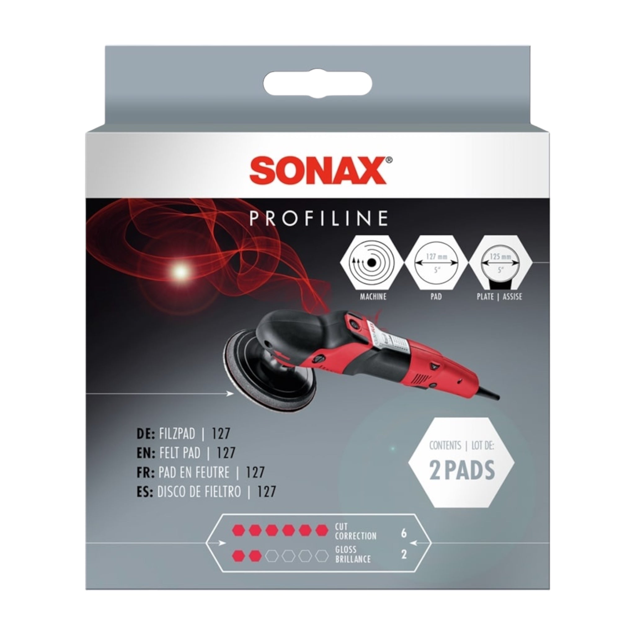Sonax Filzpad 127mm (2Stück)